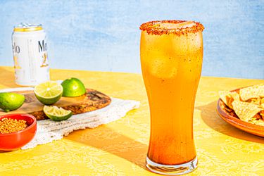 Side view of Michelada 
