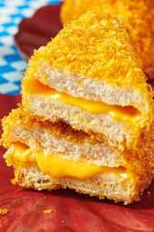 Overhead view of fried cheese frenchees