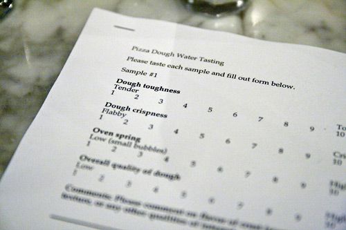 pizza dough taste sheet
