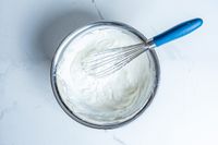 Misen Stainless Steel Whisk in a bowl