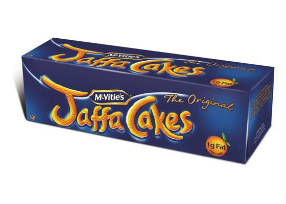 A box of Jaffa cakes.