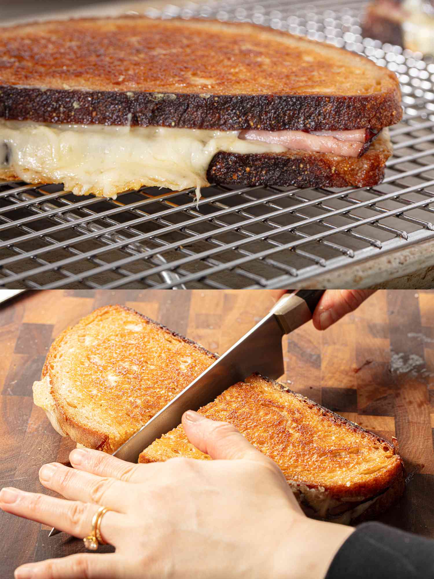 ham and cheese sandwich step 4