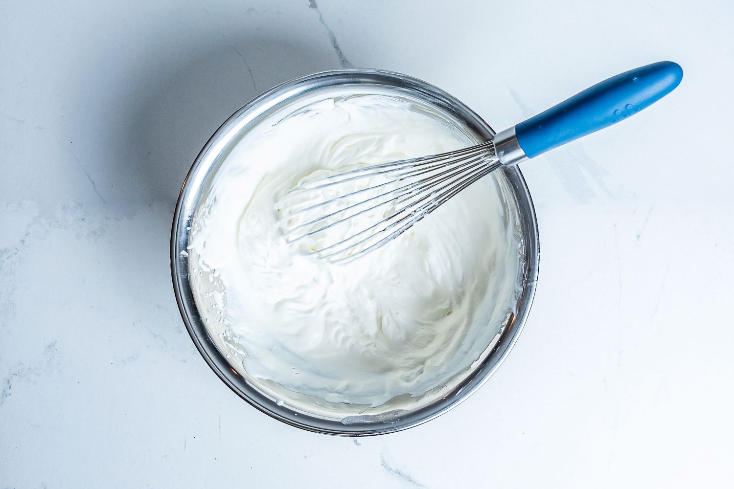 Misen Stainless Steel Whisk in a bowl