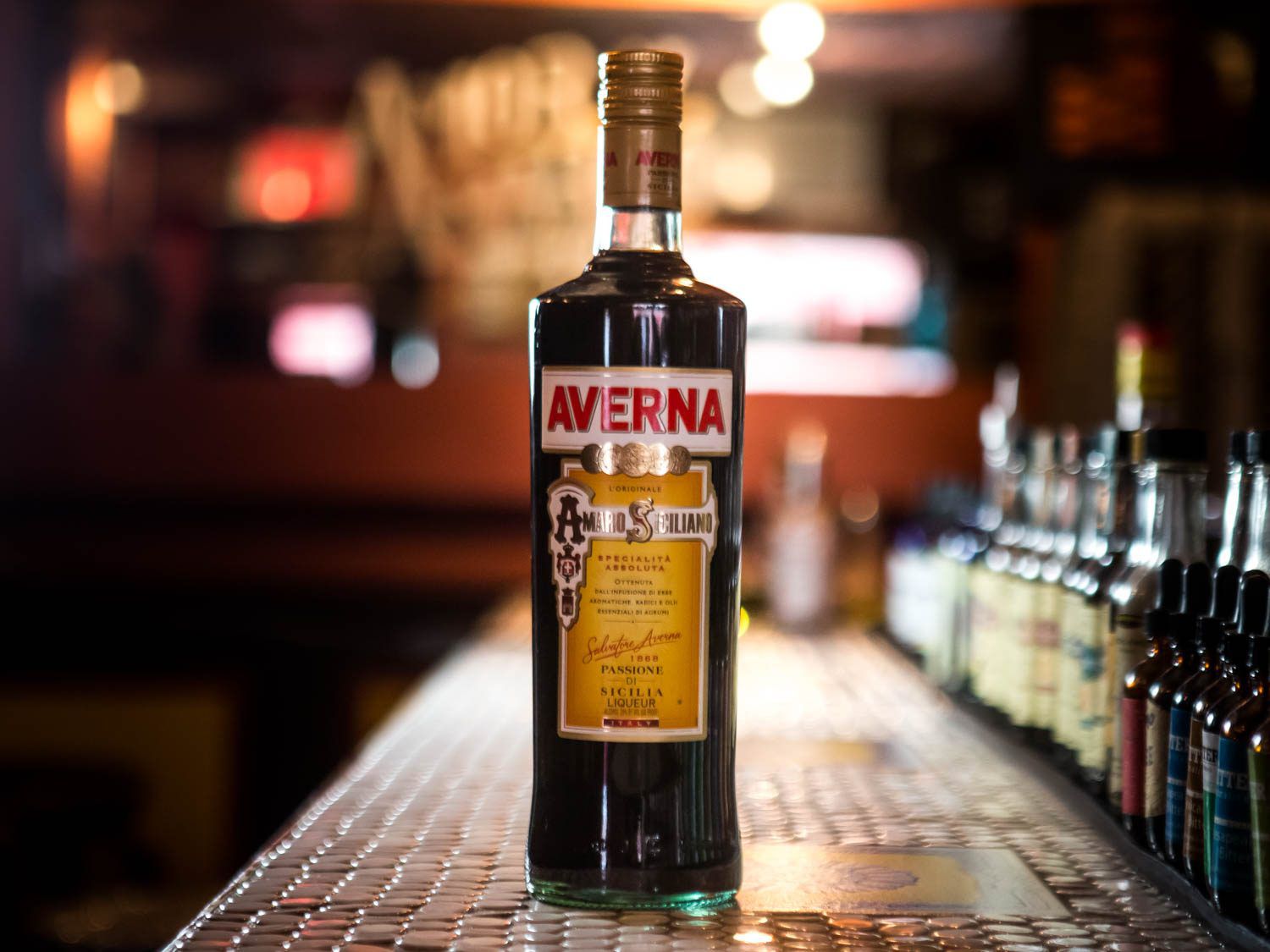 A bottle of Averna. 