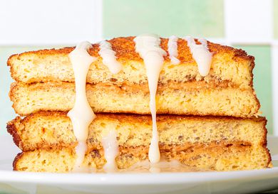 Side view of Hong Kong french toast