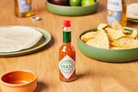 Tabasco Original Red Sauce on table