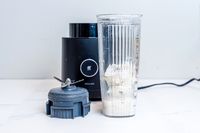 Zwilling Enfinigy Personal Blender on white coutertop