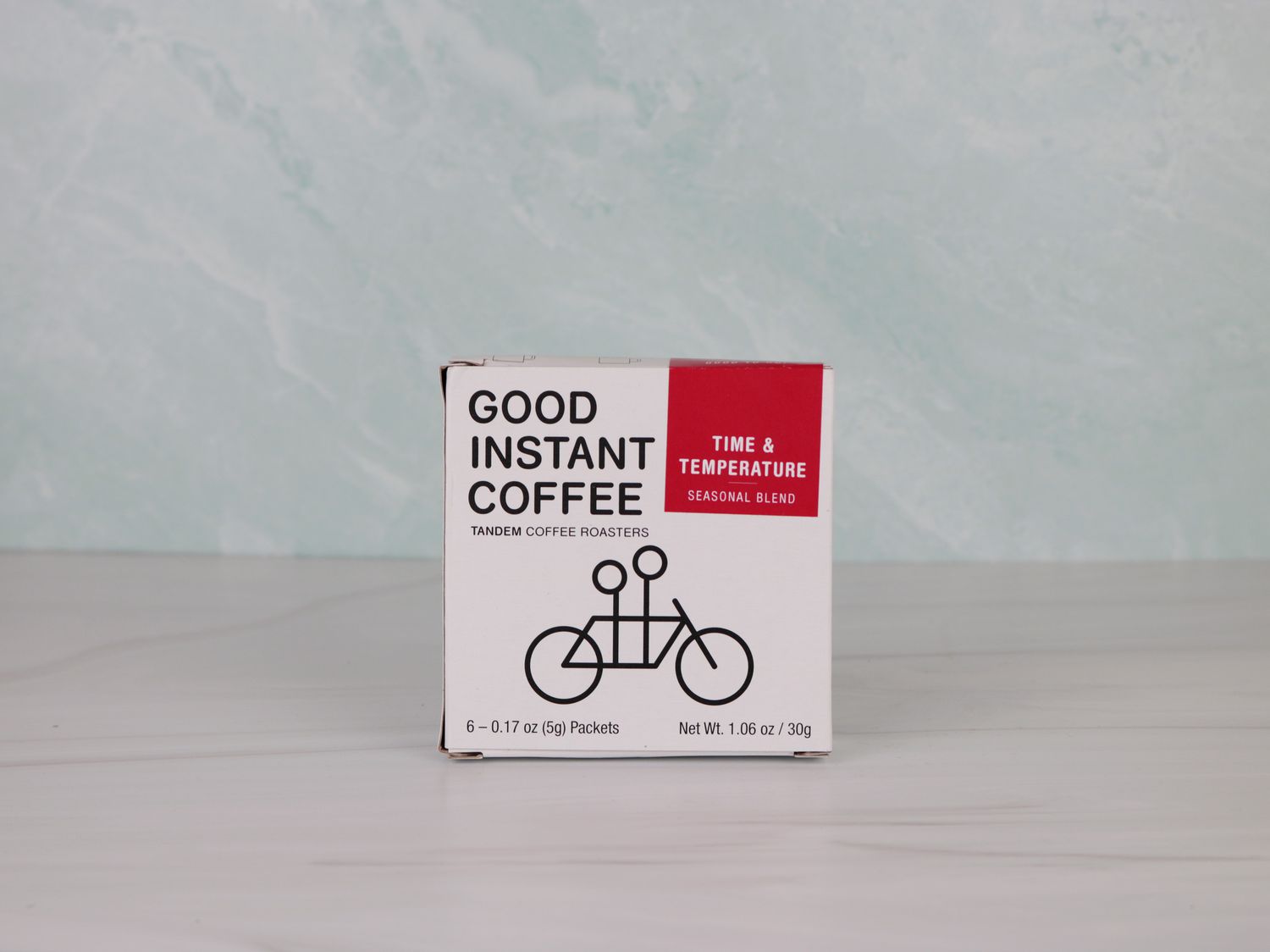 a box of Tandem Time & Temperature instant coffee