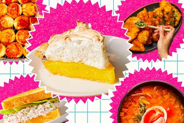 Collage of recipes with a Barbie theme