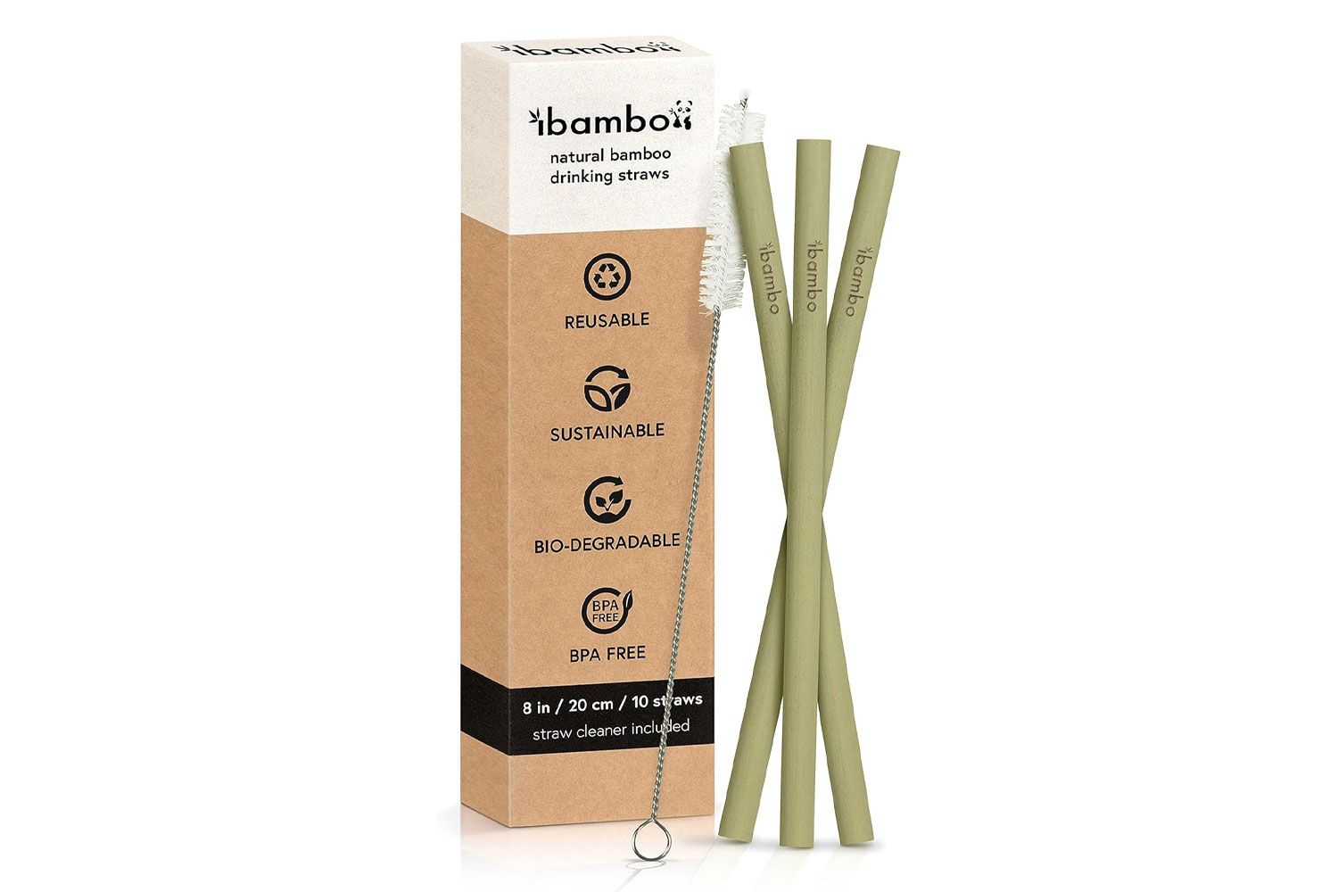 ibambo Bamboo Reusable Straws