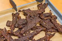 The food sample is displayed