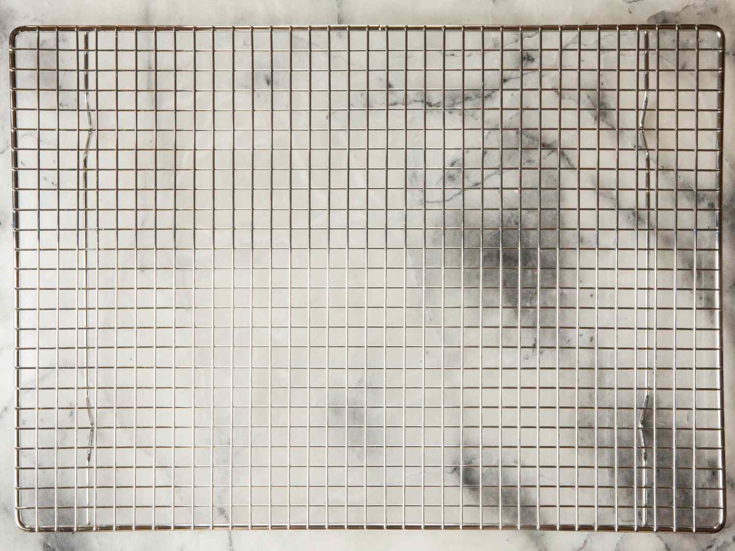 The Mrs. Anderson's Baking Half Sheet Baking and Cooling Rack on a kitchen counter