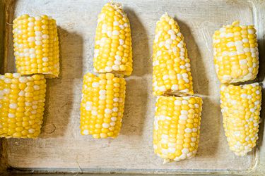 Sheet Tray of corn