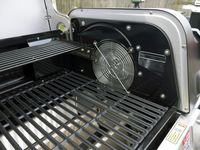closeup of the fan in the Ninja grill