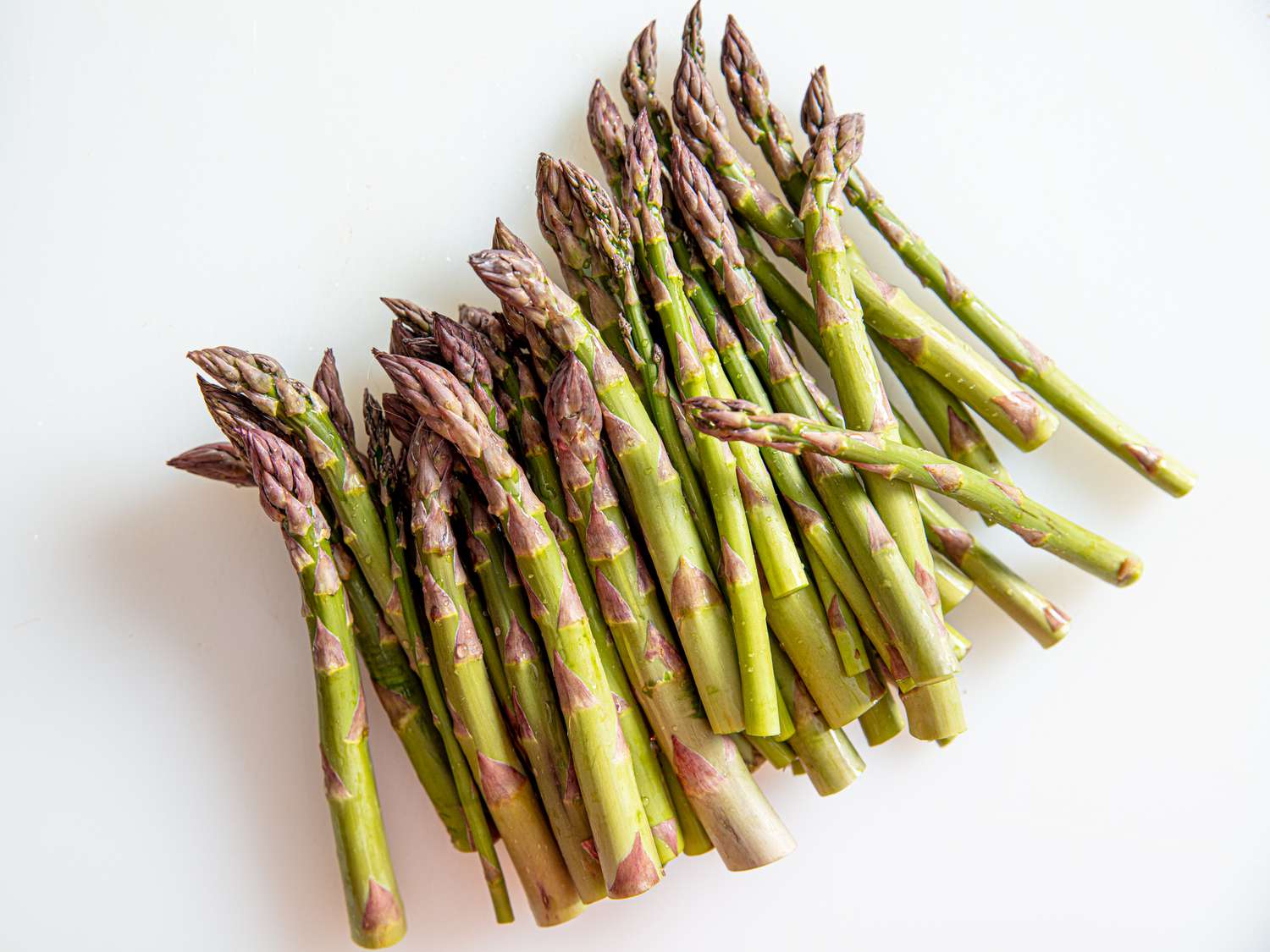 Overhead view of asparagus 