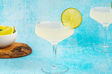 Side angle view of a daquiri 