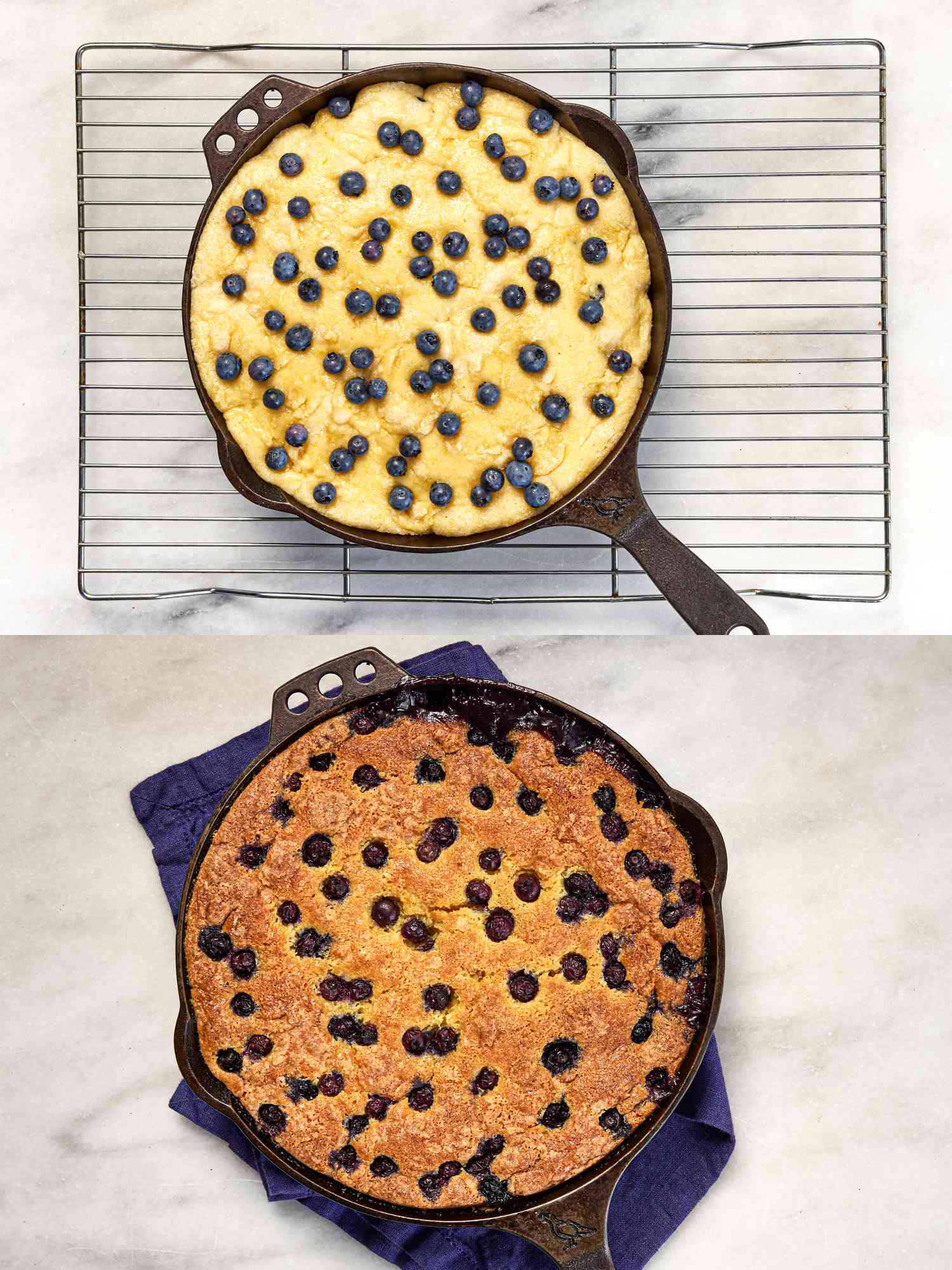 SE blueberry cornbread cobbler step 4