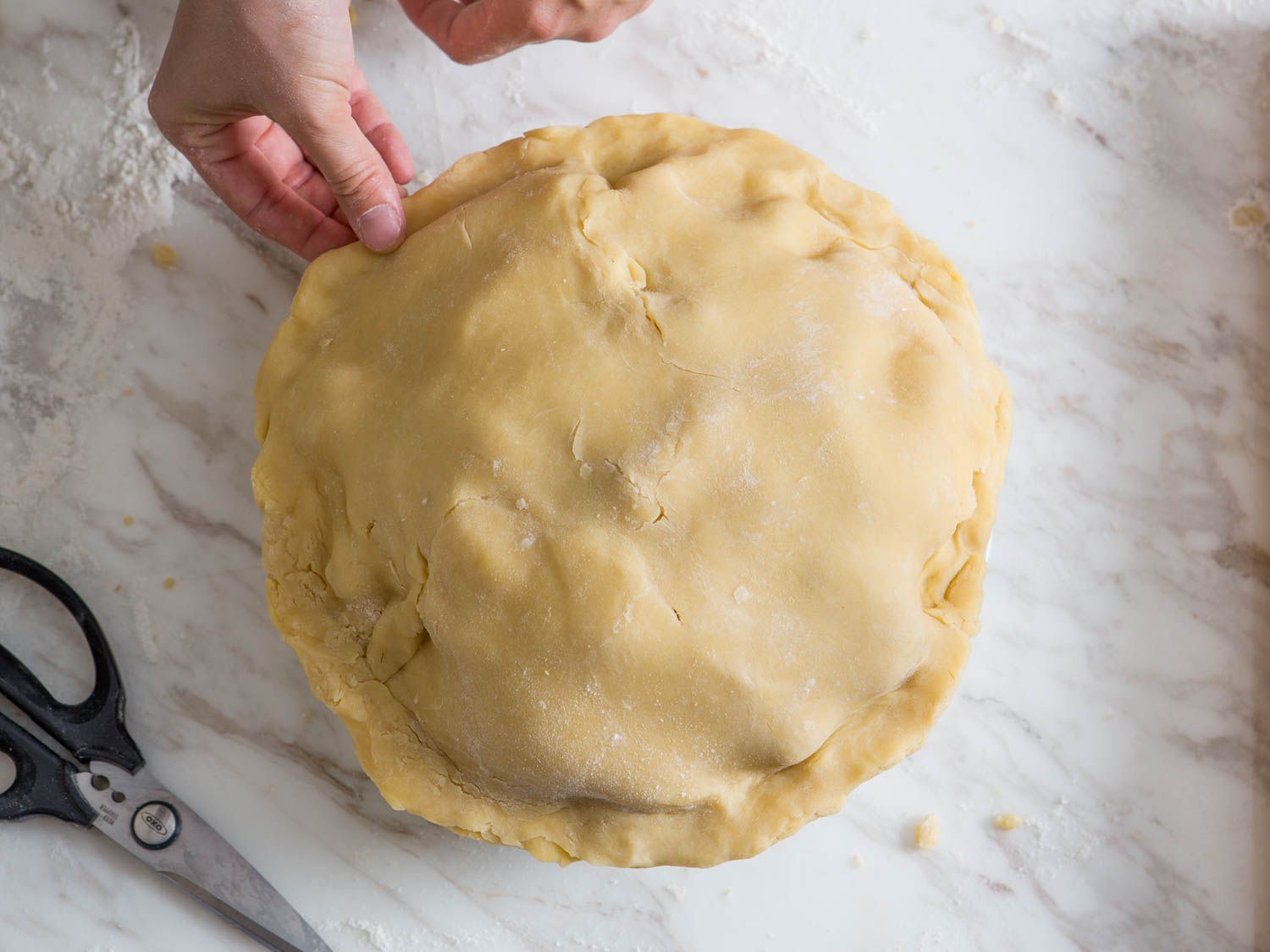 Tuck dough underneath 