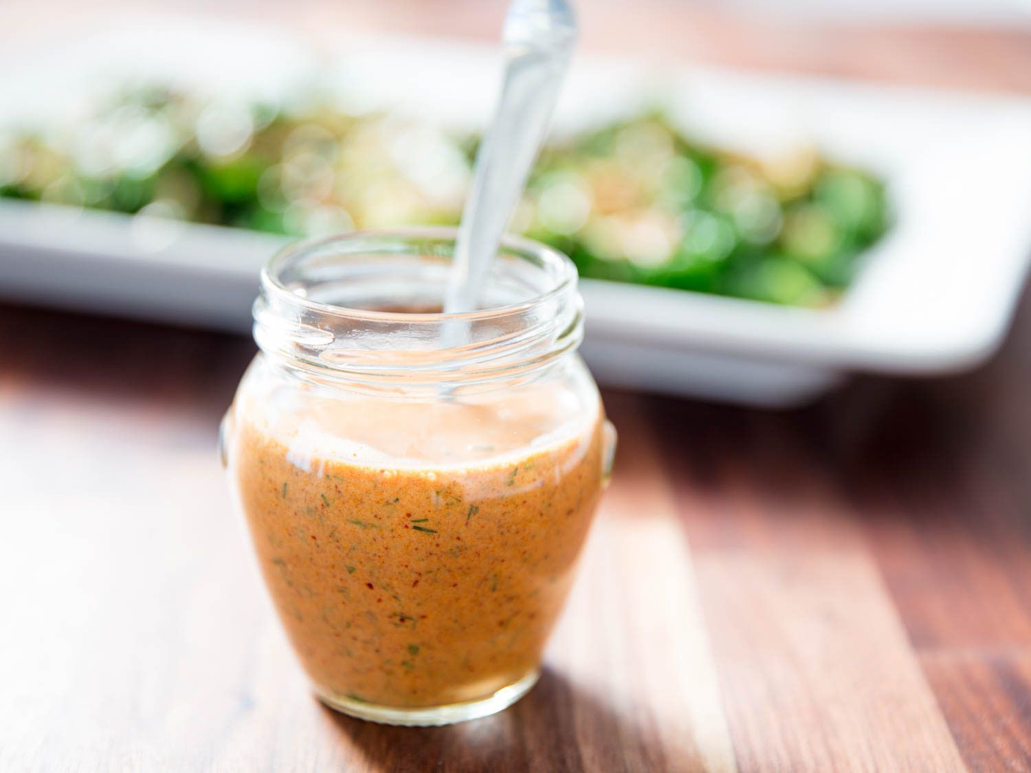 Jar of harissa ranch dressing