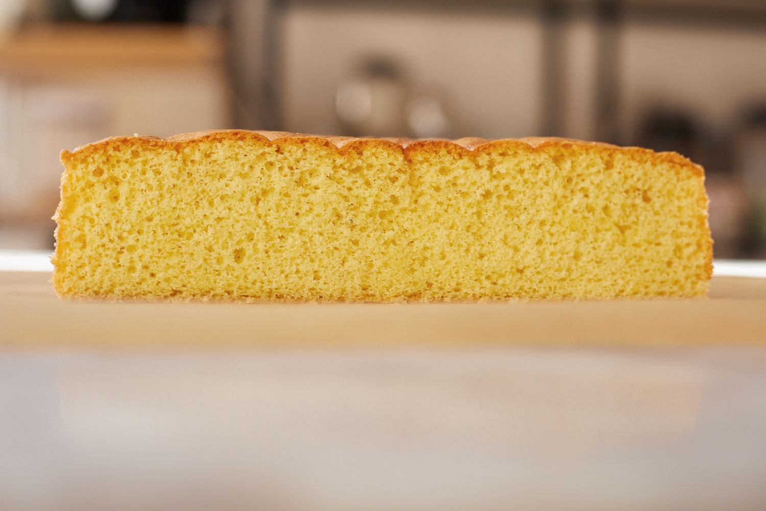 a half of a cake layer