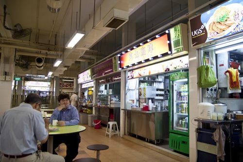 Hawker center in Singapore.