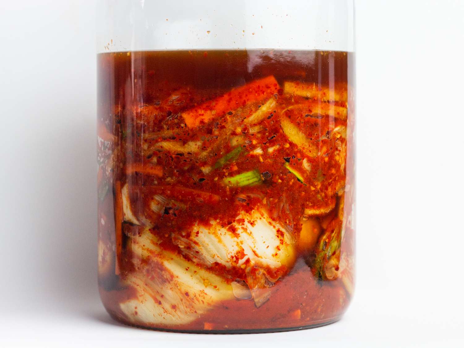 baechu kimchi after 5 days of fermentation