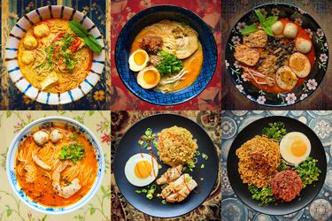 Overhead view of best ramen