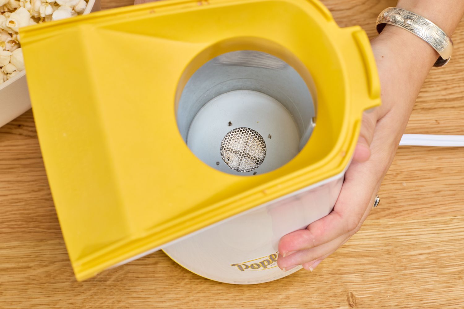 The inside of the Presto Poplite Hot Air Popper