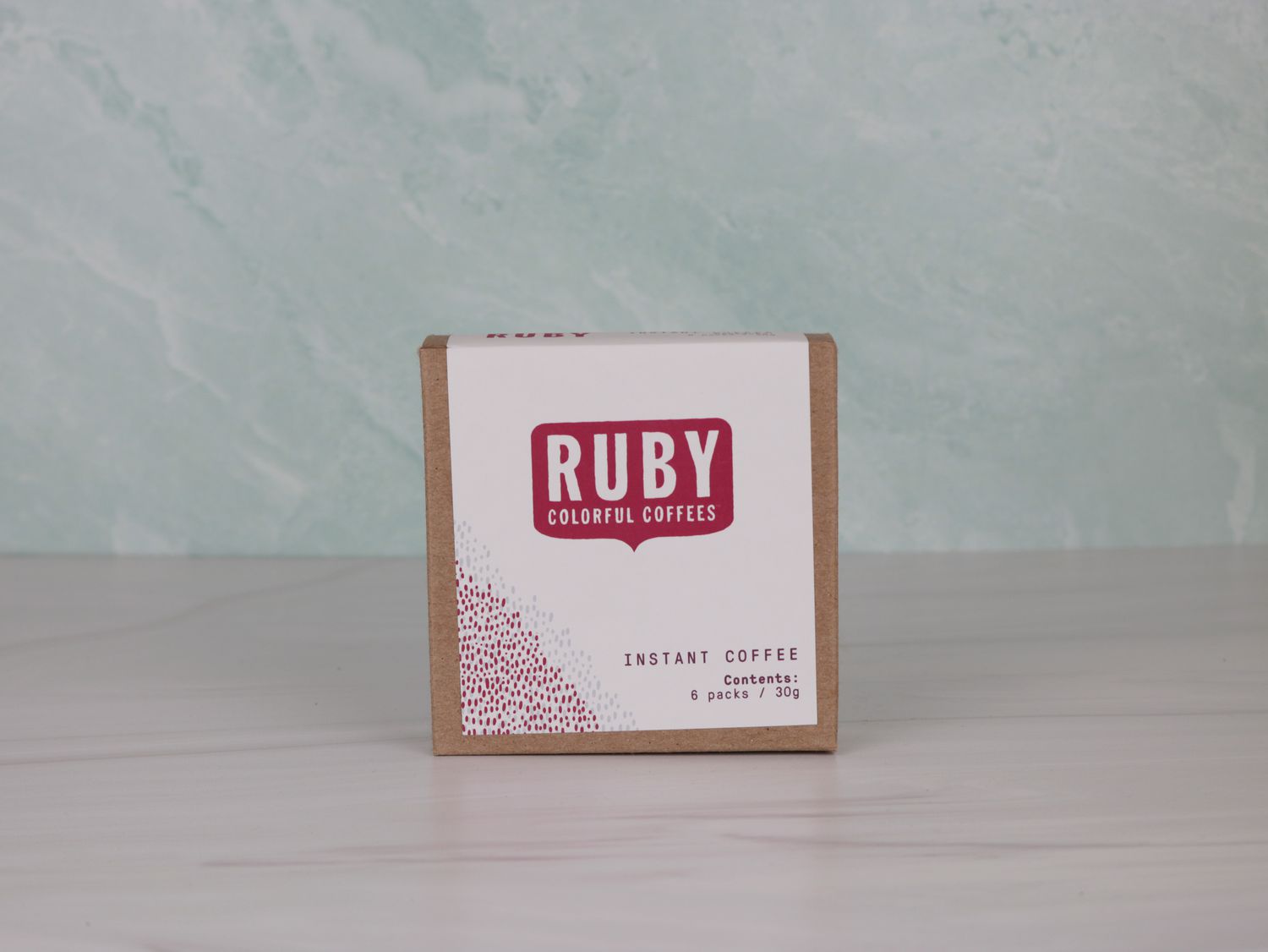 a package of Ruby Creamery instant coffee
