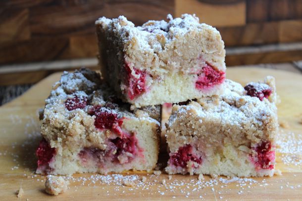 raspberry almond crumb cake