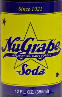 NuGrape Soda label