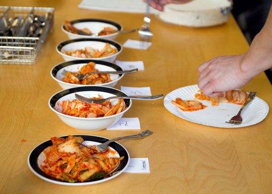 Kimchi Tasting