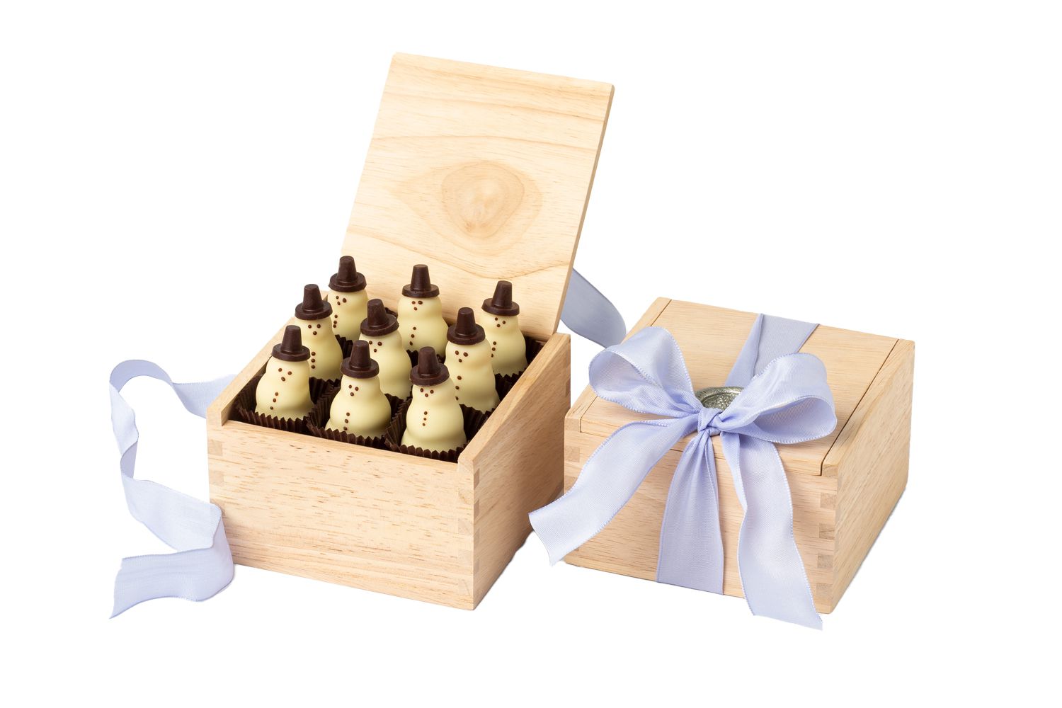 L.A. Burdick Chocolate Snowmen