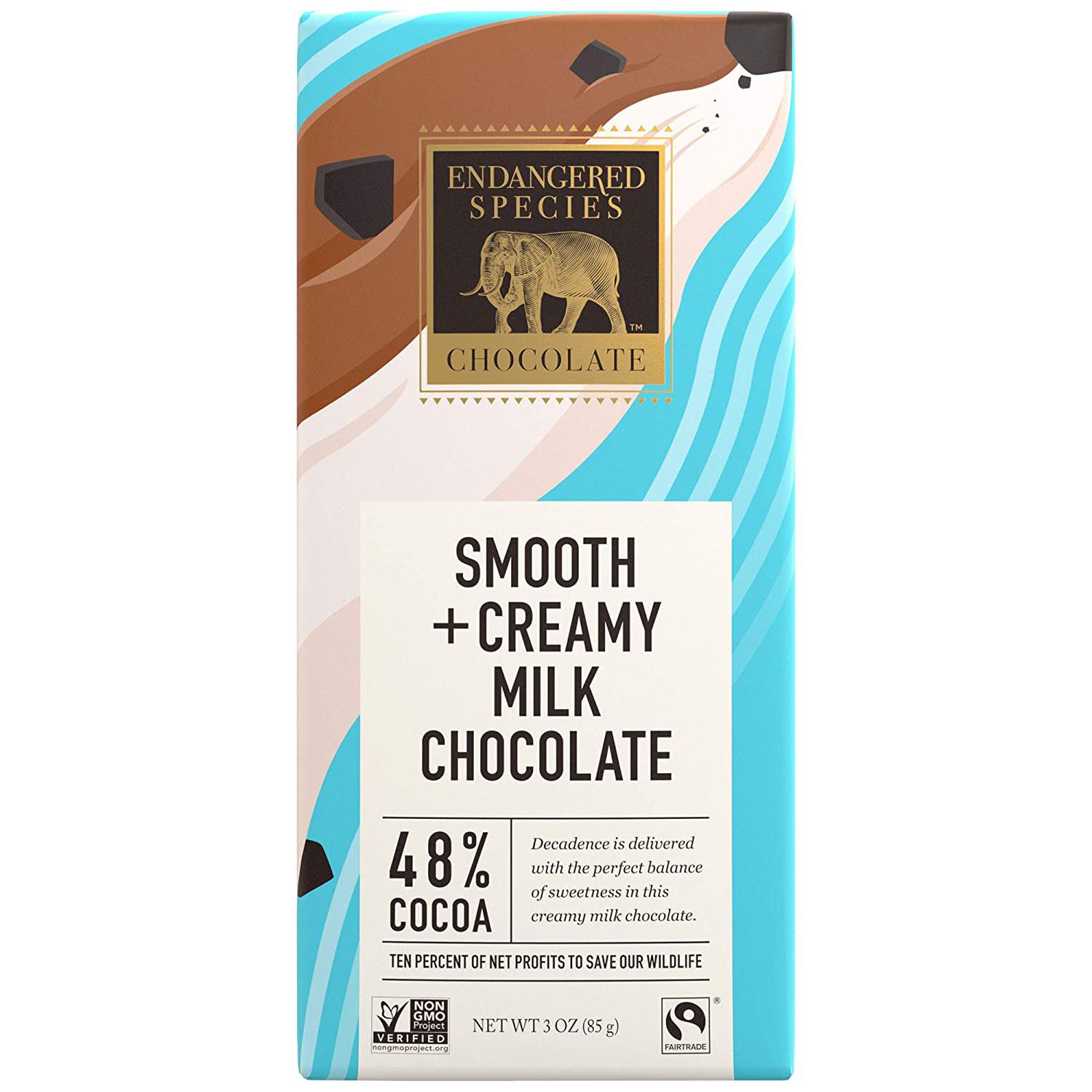 Endangered Species 48% Milk Chocolate Bars (Pack of 12)