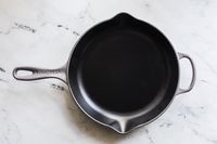 Le creuset enameled cast iron skillet