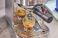 Espresso made using ground coffee made in the Baratza Encore ESP Pro Coffee Grinder