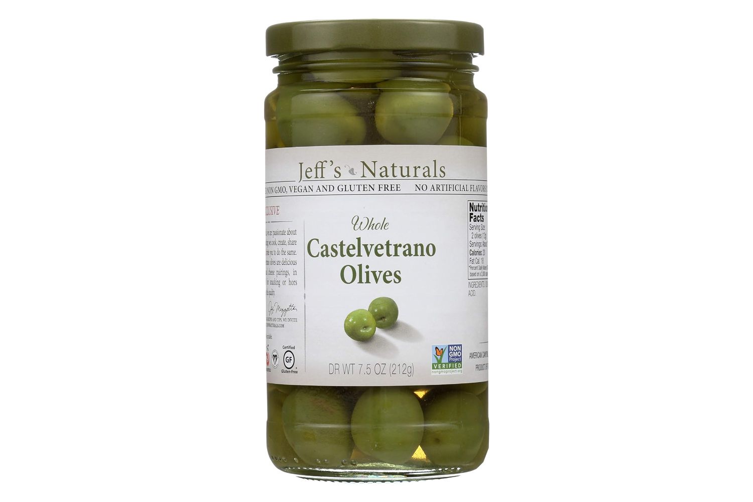 Amazon Jeff's Naturals Whole Castelvetrano Olives