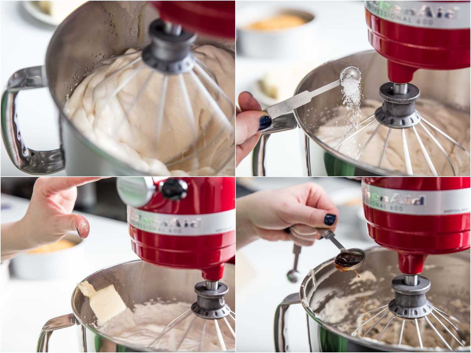 Finishing the buttercream