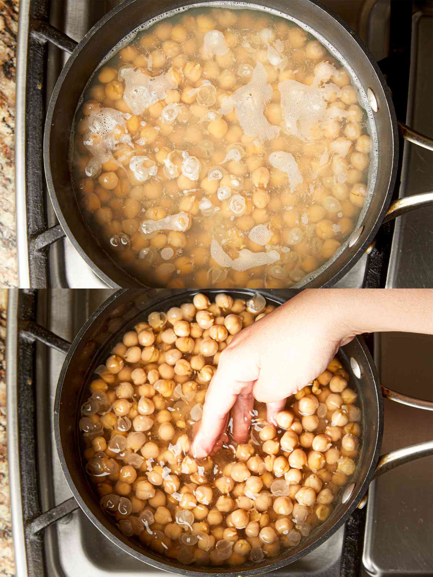 Overhead view of topik step