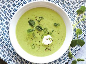 Sweet Pea Soup from Kitchen Confidence