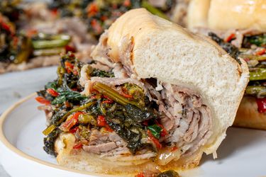 Side view of Philly Roast Pork