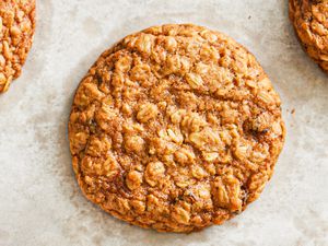 Overhead view of cookie