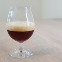 A glass of English Barleywine. 