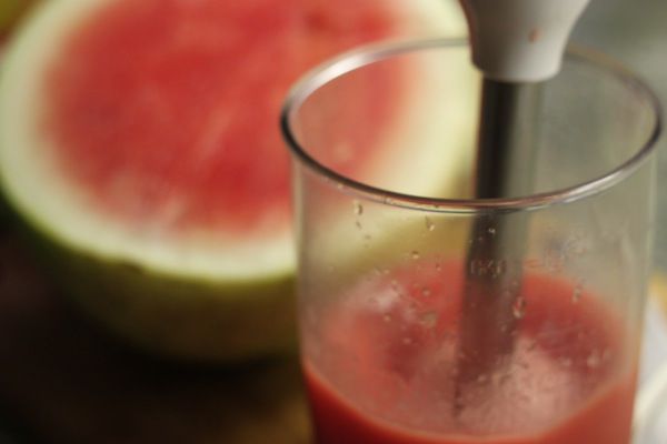 Pureed fruit, juice, or other flavorful liquid