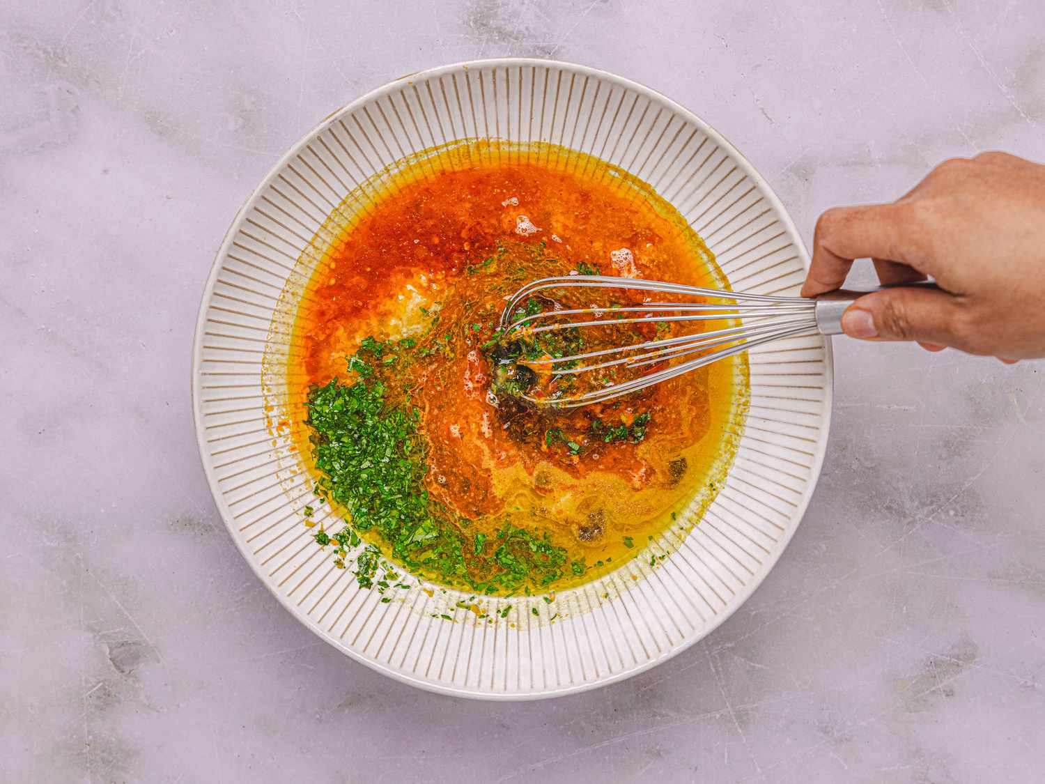 Whisking Marinade