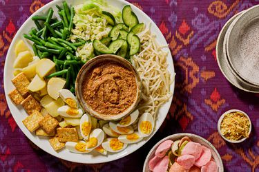 Overhead view of Gado Gado