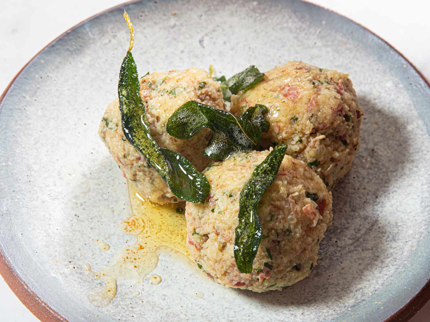 Canederli di Pane with sage