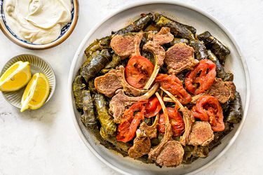 Overhead view of finished dawali 