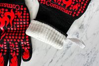The wrist on the Comsmart BBQ Glove rolled up