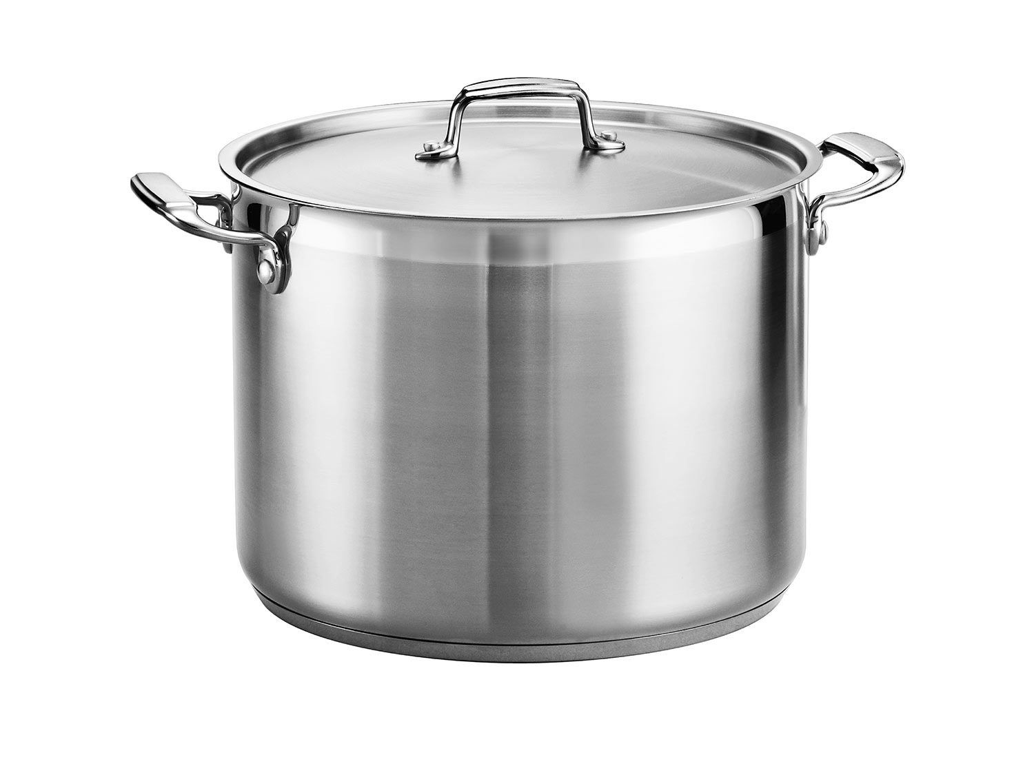 Tramontina stockpot on white background